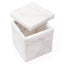 Renaissance Master Handcrafted Italian White Marble Jar with Lid